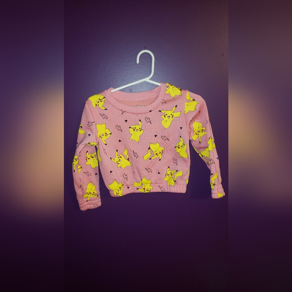 Kids pikachu Crop Sweater